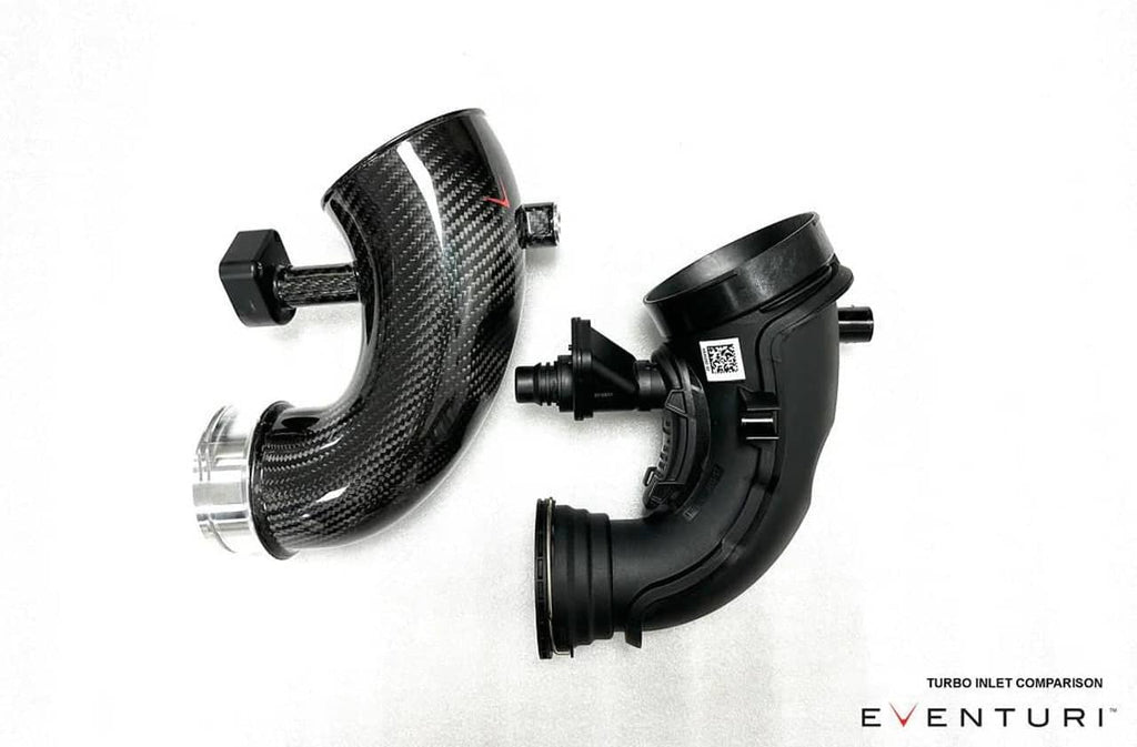 Eventuri G90 / G99 M5 (S68) Carbon Turbo Inlet Set - Gloss Carbon