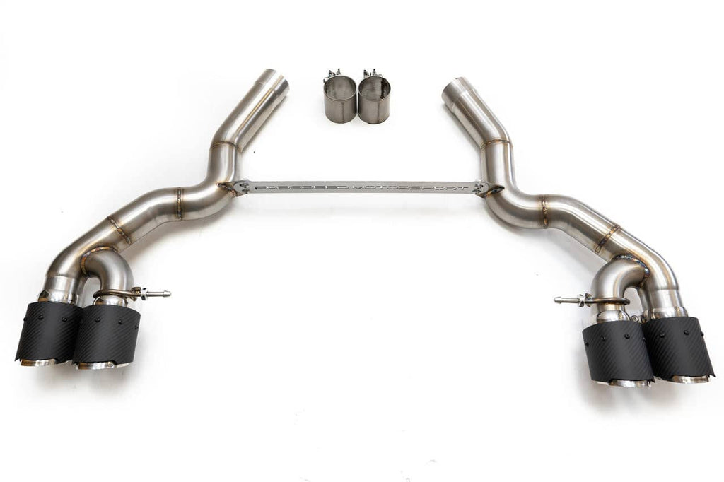 Fabspeed BMW M5 F90 Muffler Bypass Pipes with Quad Style Tips