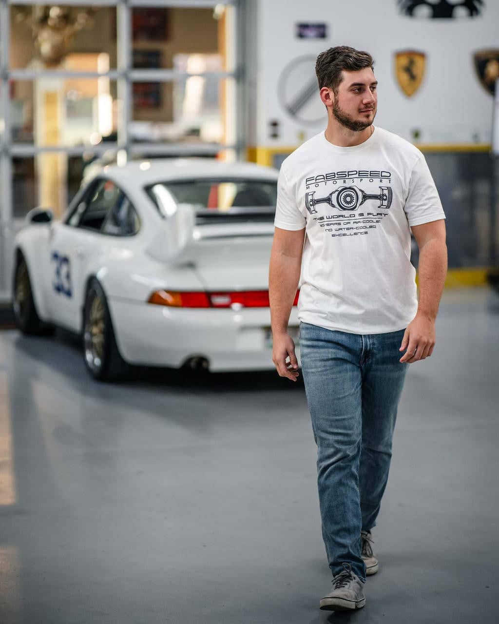 Fabspeed Motorsport The World Is Flat Porsche T-Shirt