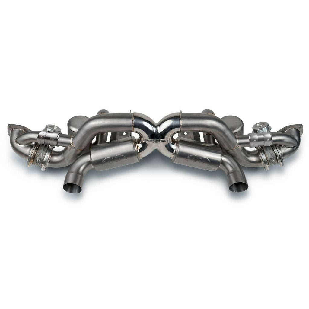 Fabspeed Porsche 718 GT4 RS Titanium Valvetronic X-Pipe Cat-Back Exhaust System (2022+)