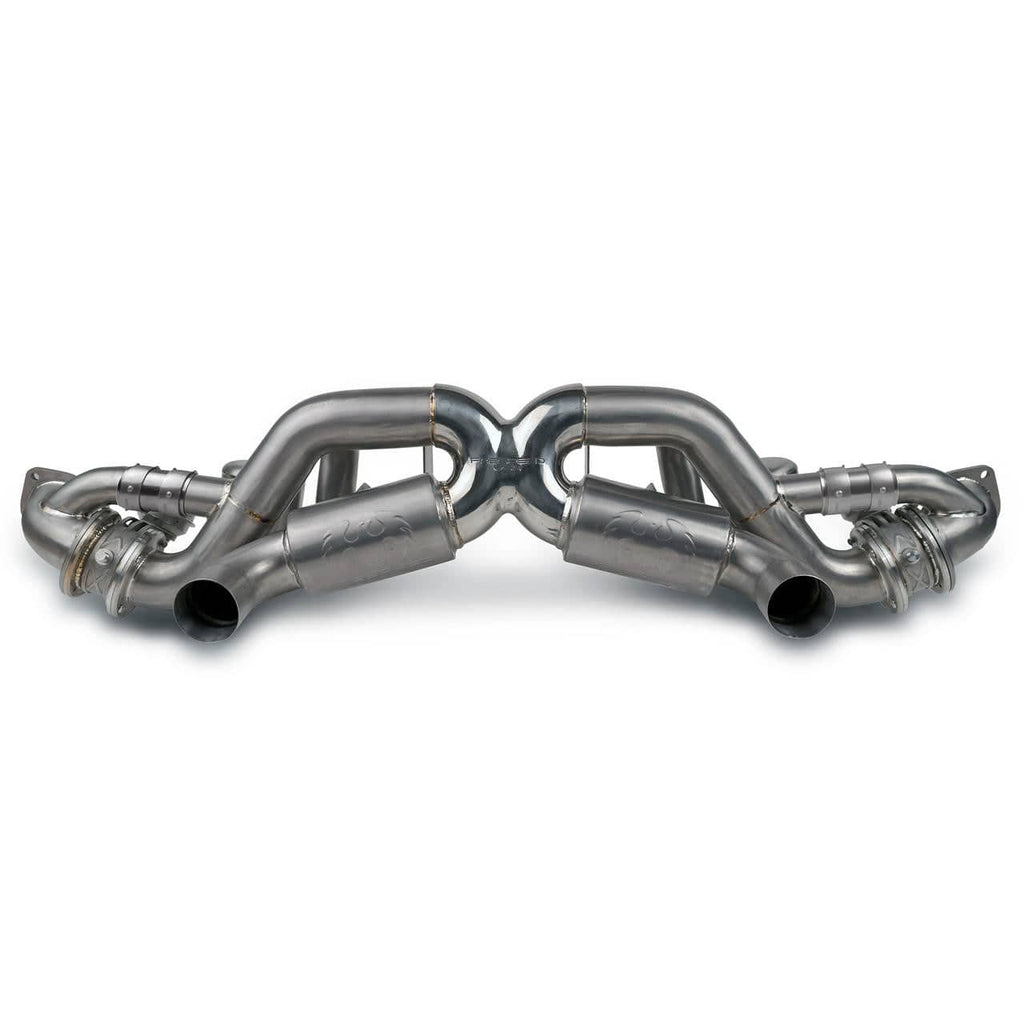 Fabspeed Porsche 718 GT4 RS Titanium Valvetronic X-Pipe Cat-Back Exhaust System (2022+)