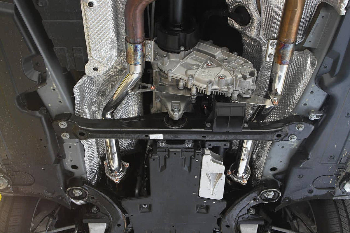 Fabspeed Porsche 958.2 Cayenne Turbo / Turbo S Secondary Competition Link Pipes (2015-2018)