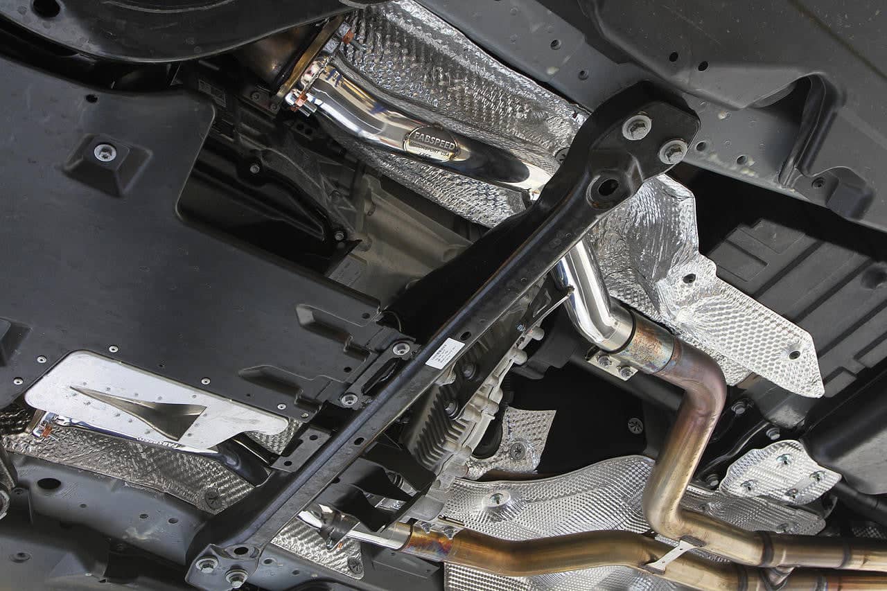 Fabspeed Porsche 958.2 Cayenne Turbo / Turbo S Secondary Competition Link Pipes (2015-2018)