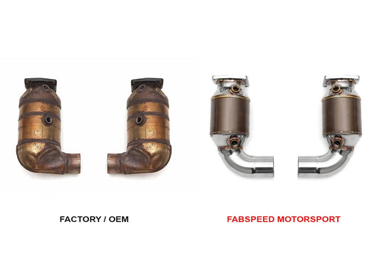 Fabspeed Porsche 991.2 Turbo / Turbo S Sport Catalytic Converters (2017+)