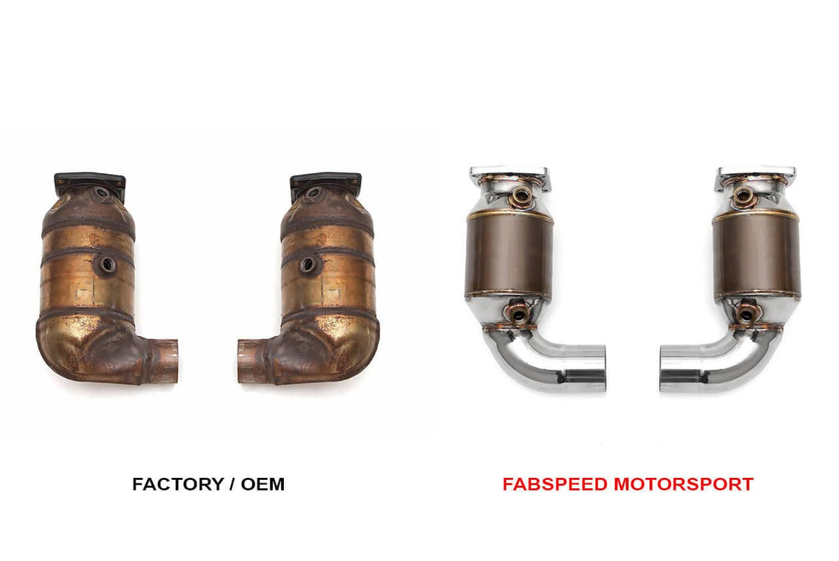 Fabspeed Porsche 991.2 Turbo / Turbo S Sport Catalytic Converters (2017+)