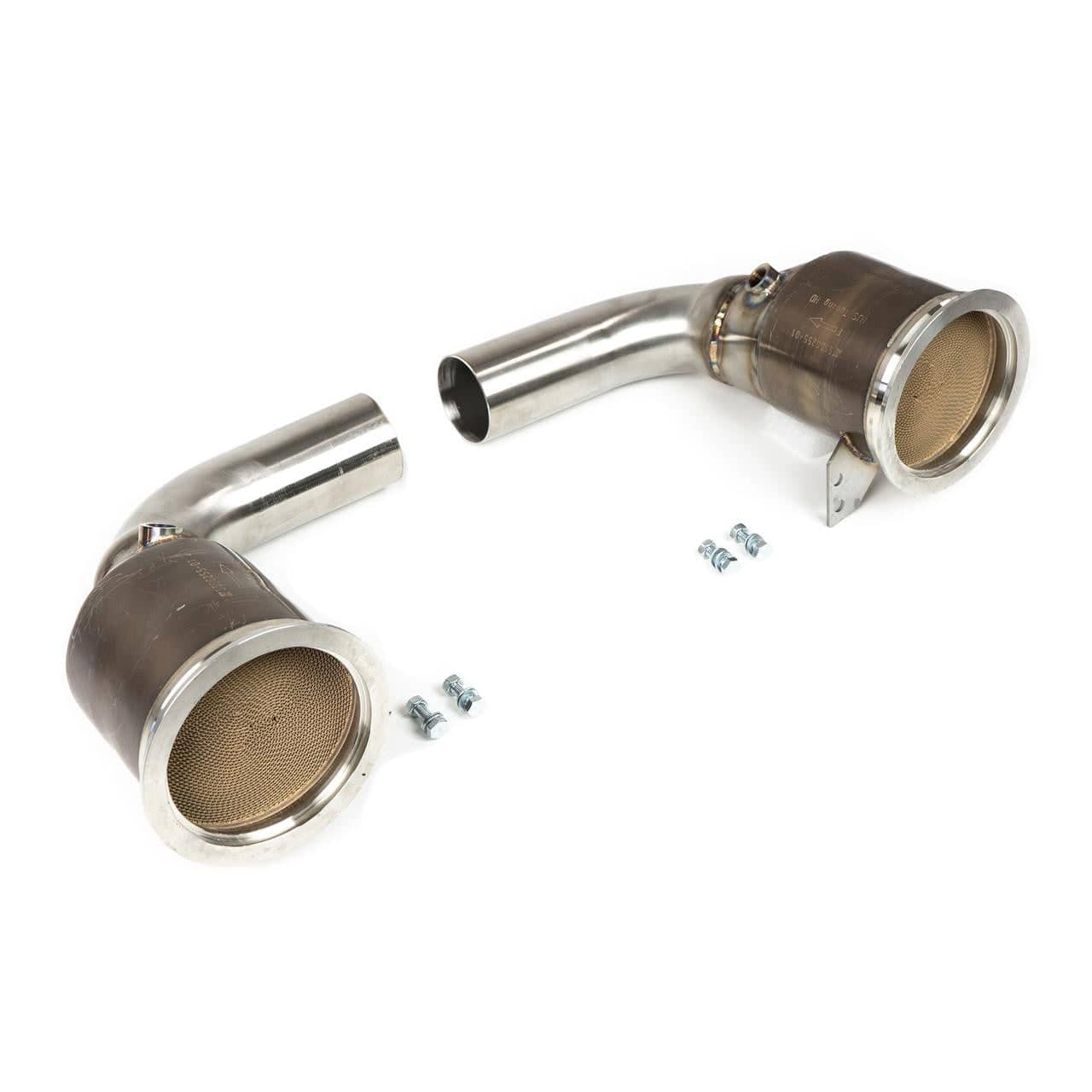 Fabspeed Porsche 992 Twin Turbo / Twin Turbo S Sport Catalytic Converters (2021+)