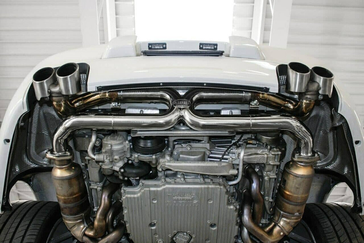 Fabspeed Porsche 997.2 Carrera Center Muffler Bypass X-Pipe (2009-2012)