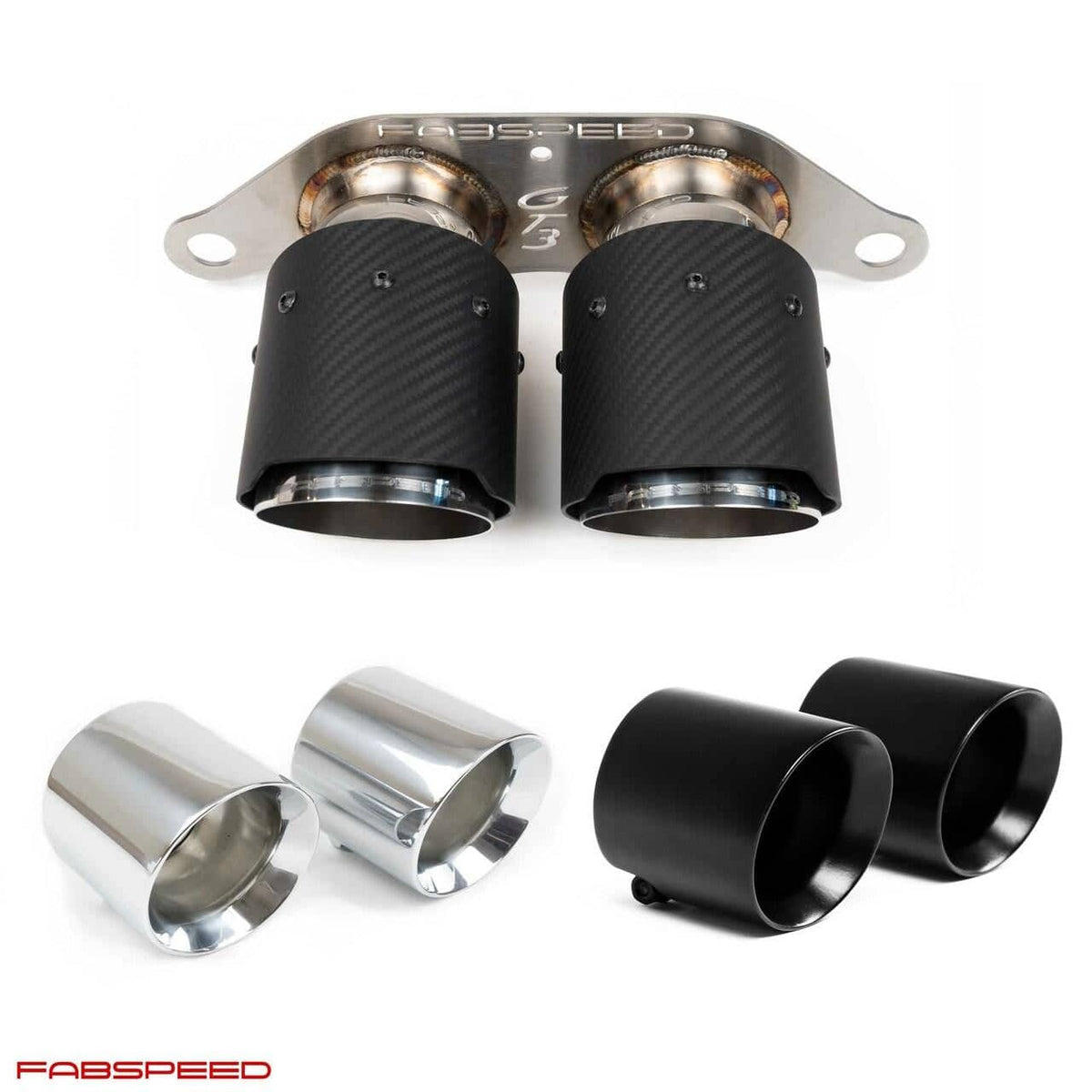 Fabspeed Porsche 997 GT3 / GT3 RS Deluxe Dual Style Tips