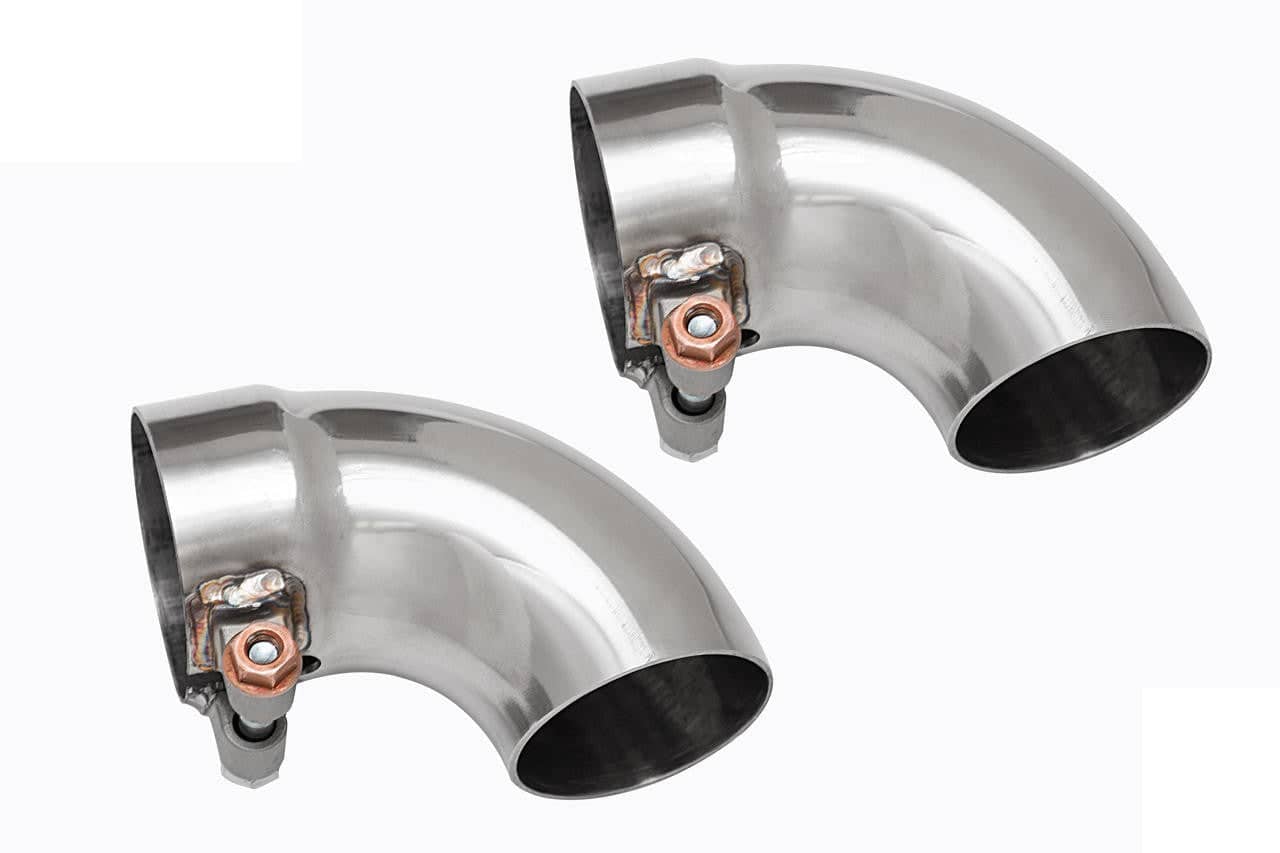 Fabspeed Porsche Competition Slip-On Turndown Tips (2.50"/63.5mm ID) - Fabspeed Exhausts Only