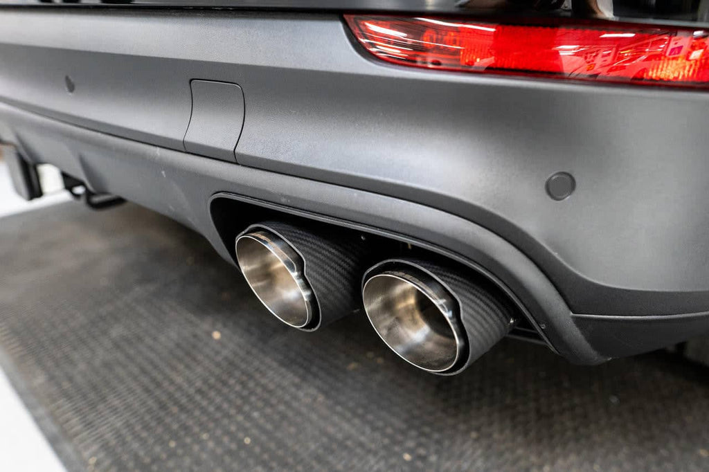 Fabspeed Porsche E3 Cayenne S 2.9L Turbo Deluxe Quad Style Tips