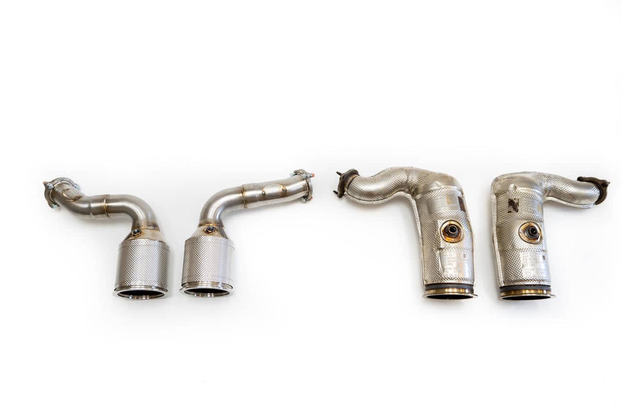 Fabspeed Porsche E3 Cayenne S 2.9L Turbo / Turbo S Primary Sport Catalytic Converters