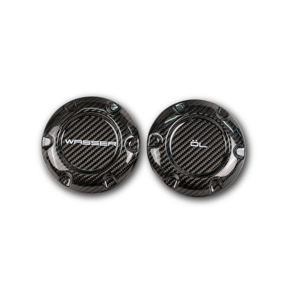 Porsche Cayman Carbon Fiber Oil & Water Caps