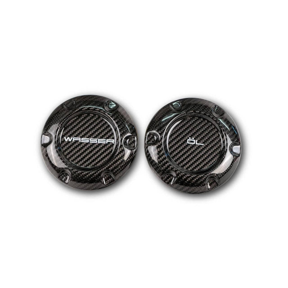 Porsche Cayman Carbon Fiber Oil & Water Caps