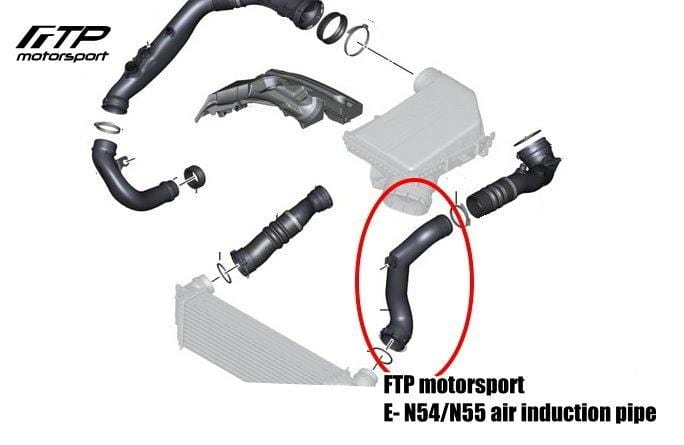 FTP E-N54/N55 AIR INDUCTION PIPE