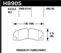 Hawk 18 Porsche 911 HPS 5.0 Front Brake Pads
