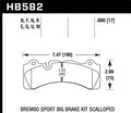 Hawk Brembo Caliper Family M Blue 9012 Race Brake Pads