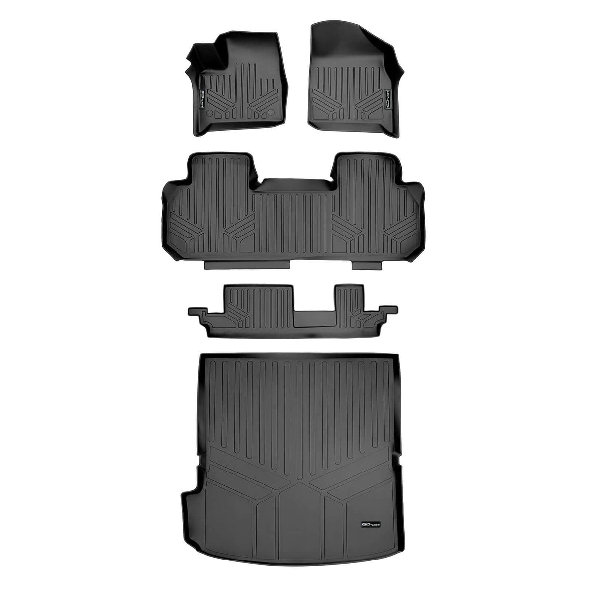 SMARTLINER Floor Liners for 2024-2026 GMC Acadia/Chevrolet Traverse/Buick Enclave (2nd Row Bench)s