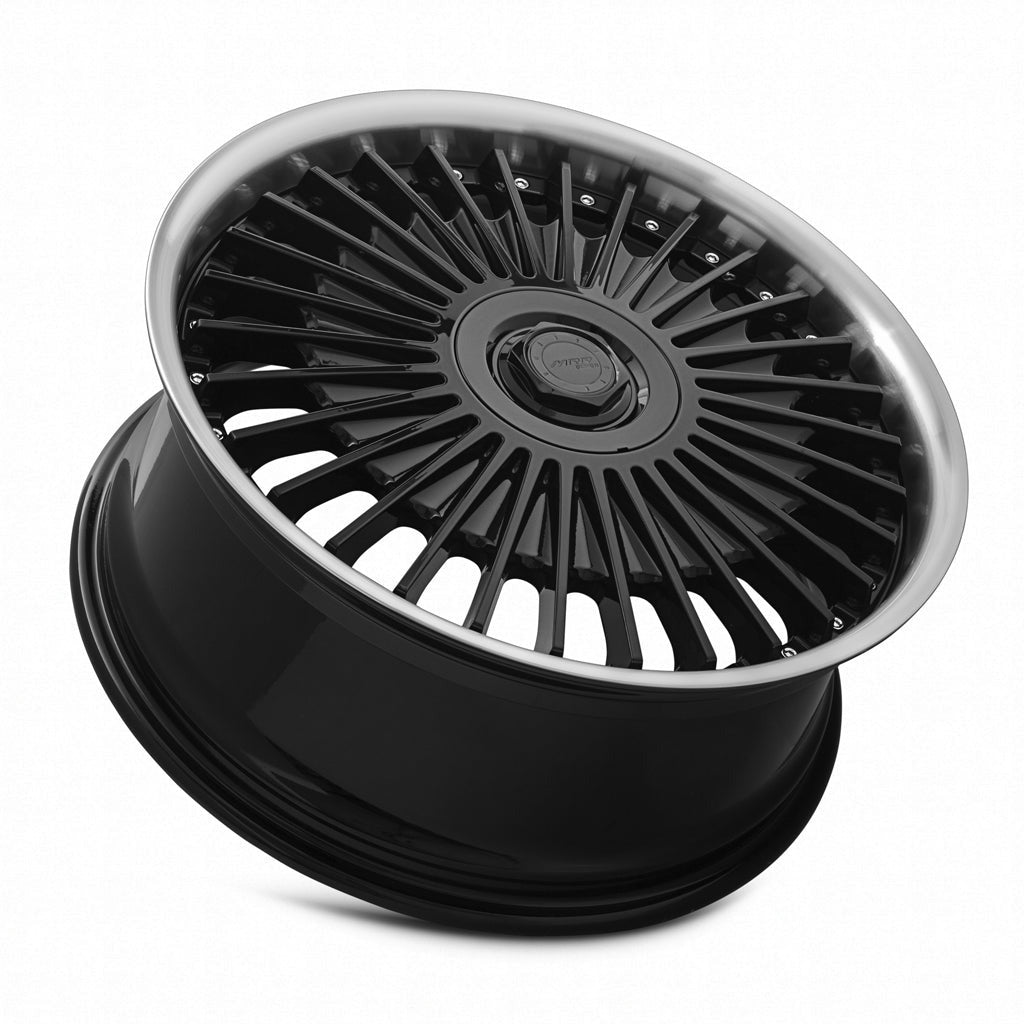 MRR VP4 20" 5x120 Black Machined Lip