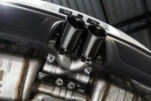 Porsche 718 Cayman / Boxster Bolt-On X-Pipe With Tips Straight Cut Single Wall Tips