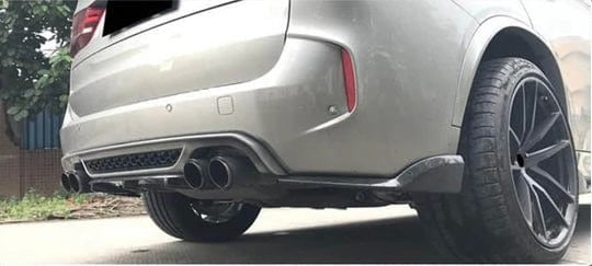 OPEN BOX - 2015-2019 F85 X5M/ F86 X6M Carbon Fiber 3-Piece Rear Bumper Diffuser