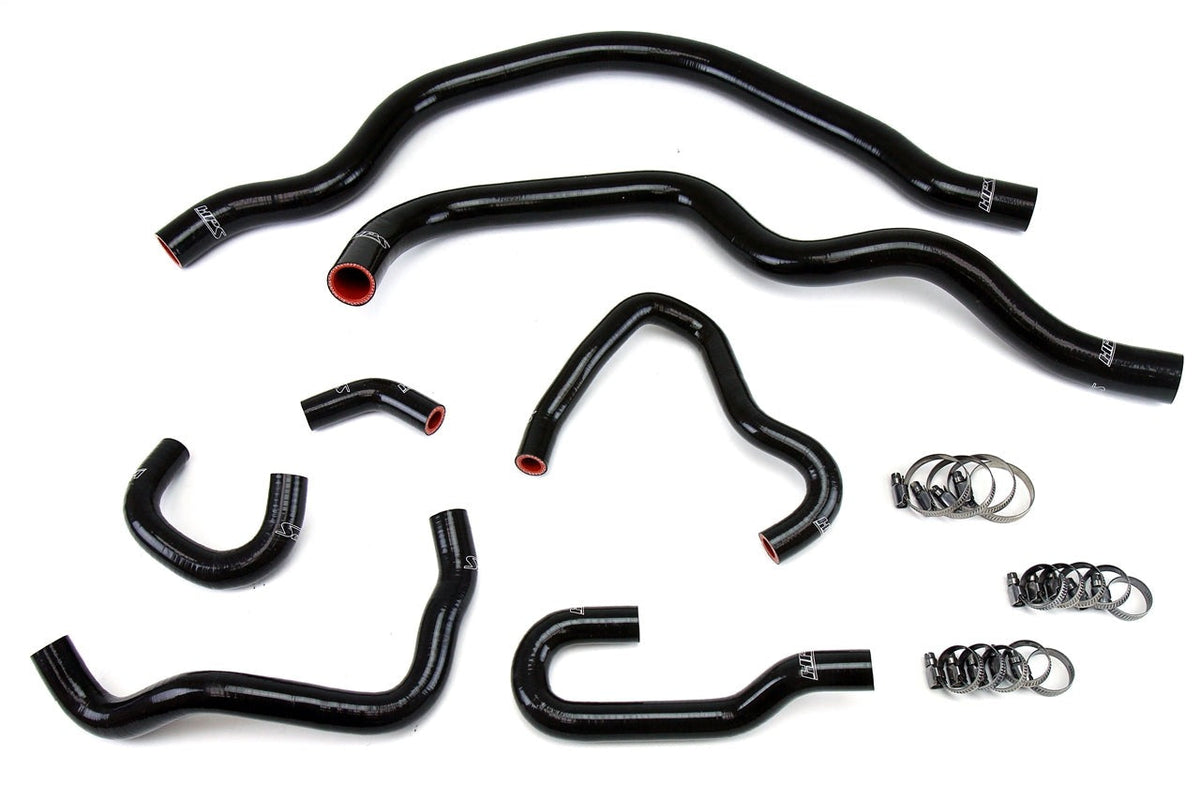 HPS Black Reinforced Silicone Radiator and Heater Hose Kit Coolant Honda 00-05 S2000