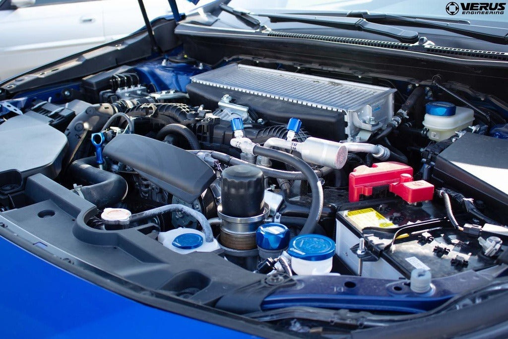 Verus A/C Cap Kit - Blue - 2022-2024 Toyota GR86 / Subaru BRZ / WRX