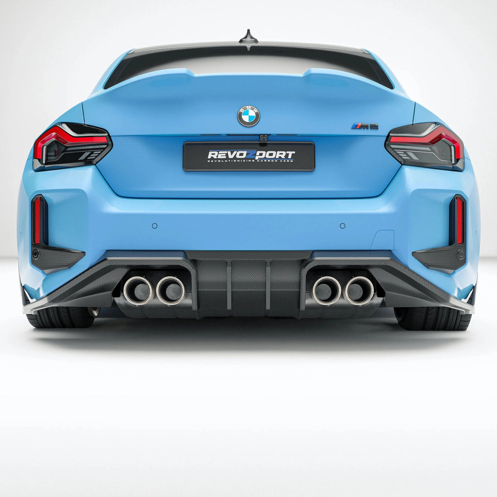 Revozport Carbon Fiber Rear Diffuser for BMW G87 M2