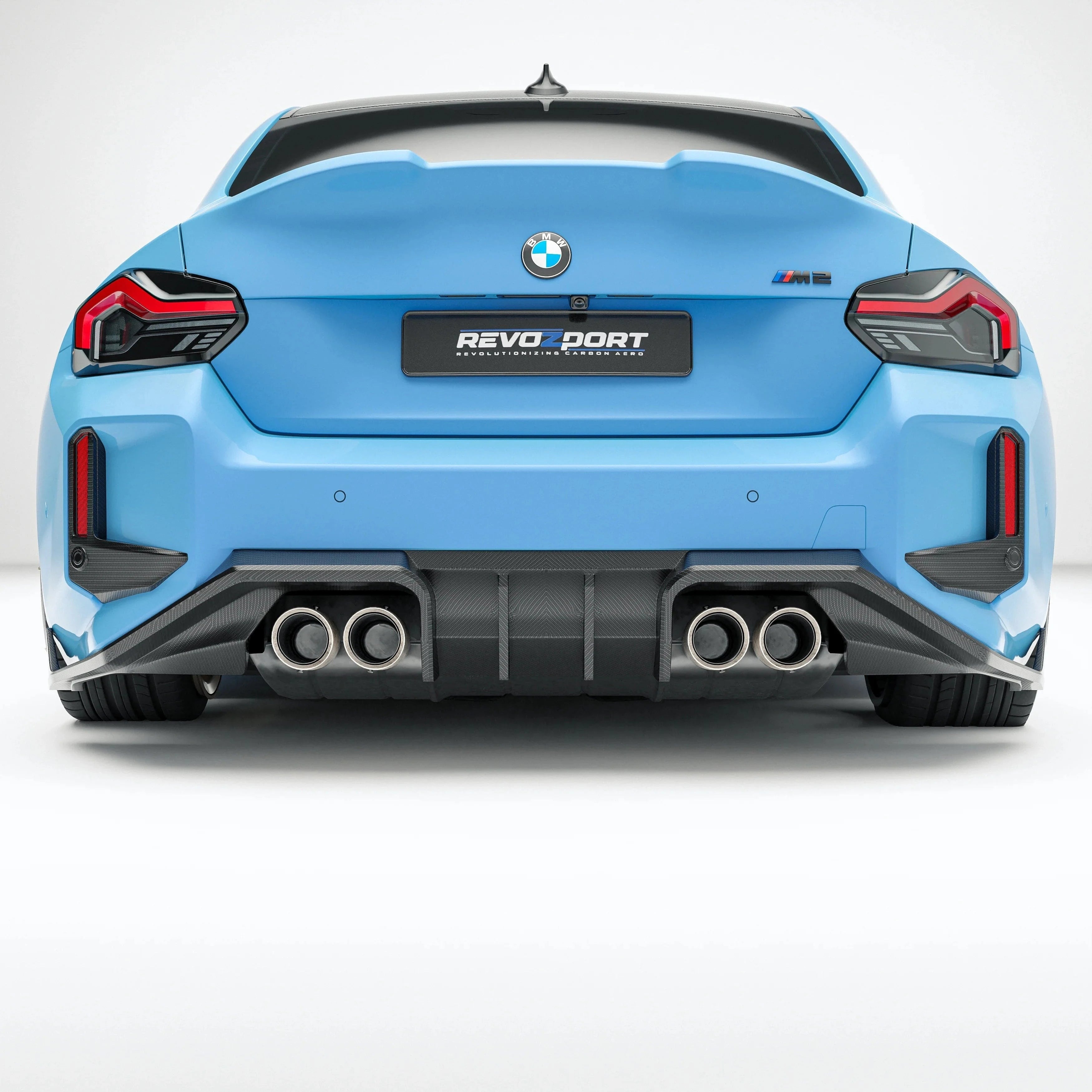 Revozport Carbon Fiber Rear Diffuser for BMW G87 M2