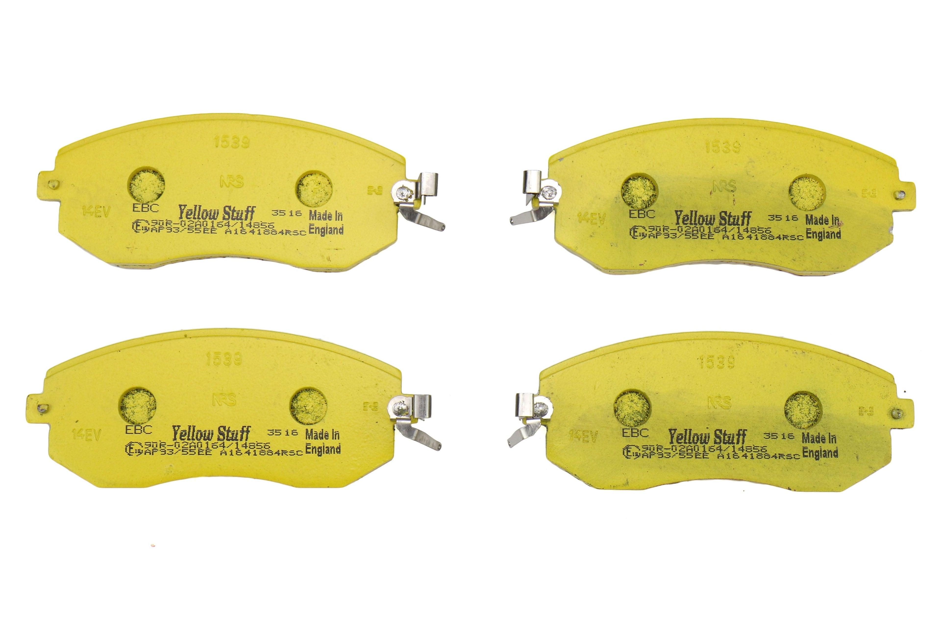 EBC Yellowstuff Brake Pads (Front) - 2013-2026 Subaru BRZ / Toyota GT/GR86 / Scion FR-S (W/ Vented Rear Rotors)