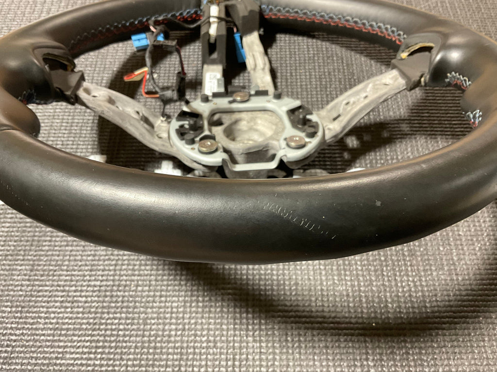 OPEN BOX - M Sport OEM Steering Wheel - Leather/M Stitching - F80, F82, F83, F87