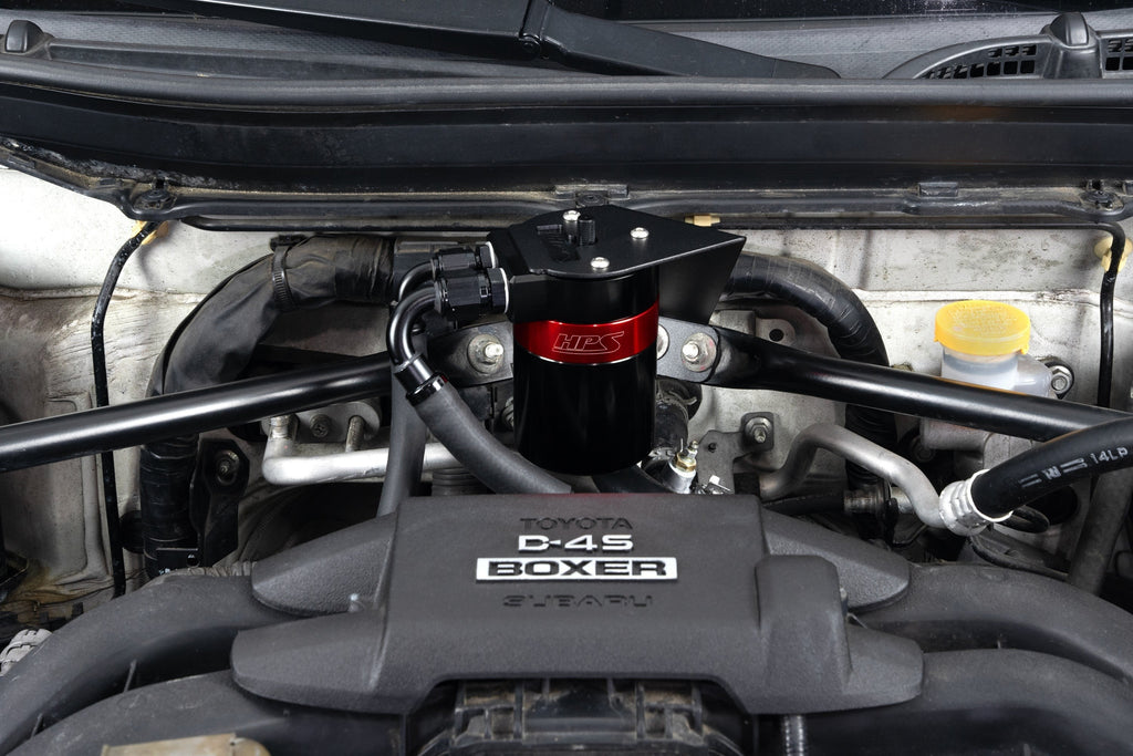 HPS Performance Aluminum Oil Catch Can Kit 2017-2020 Toyota 86 2.0L FA20, 860-030