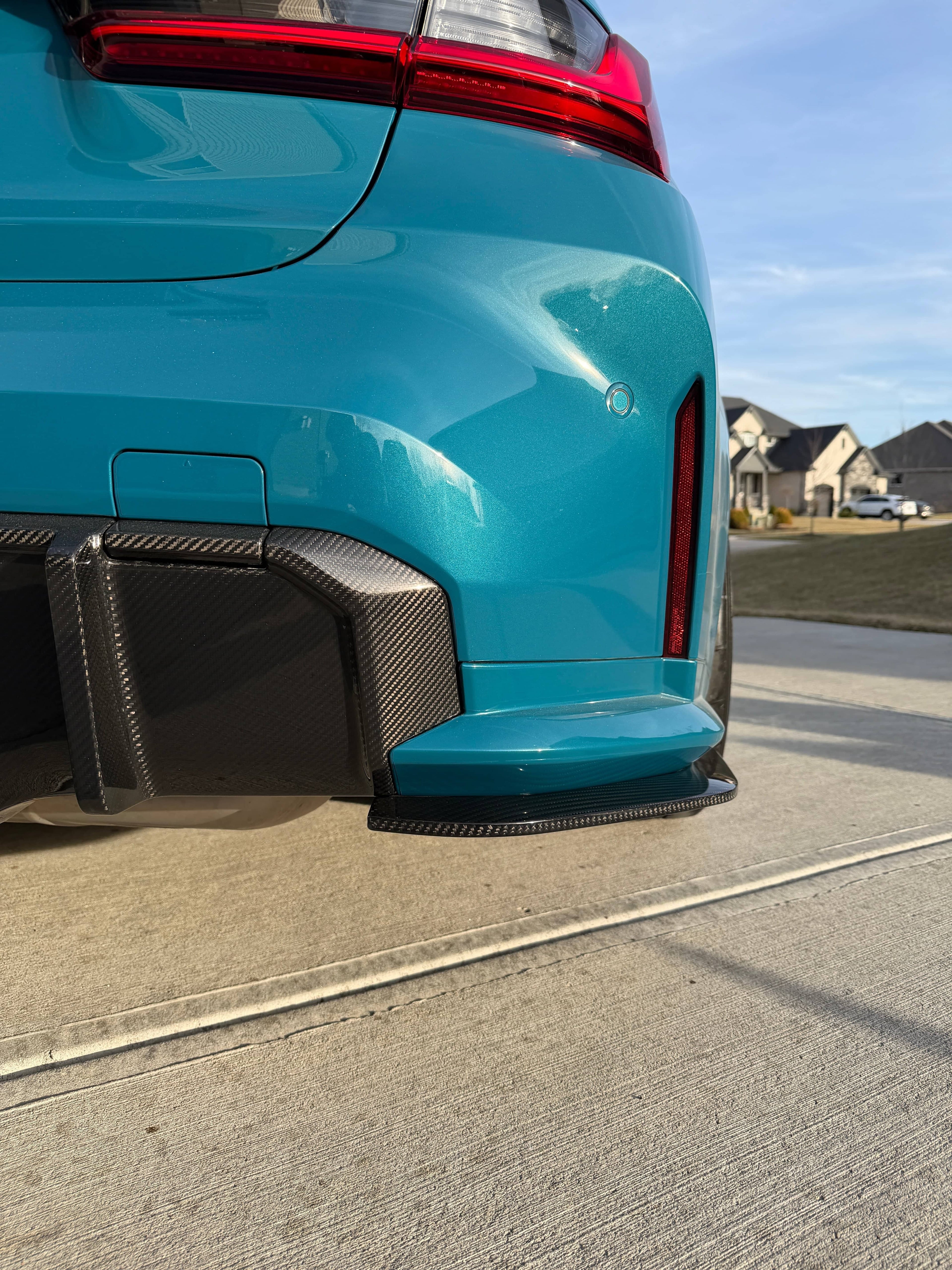 G8X Dry Carbon Fiber Rear Skirt Extensions