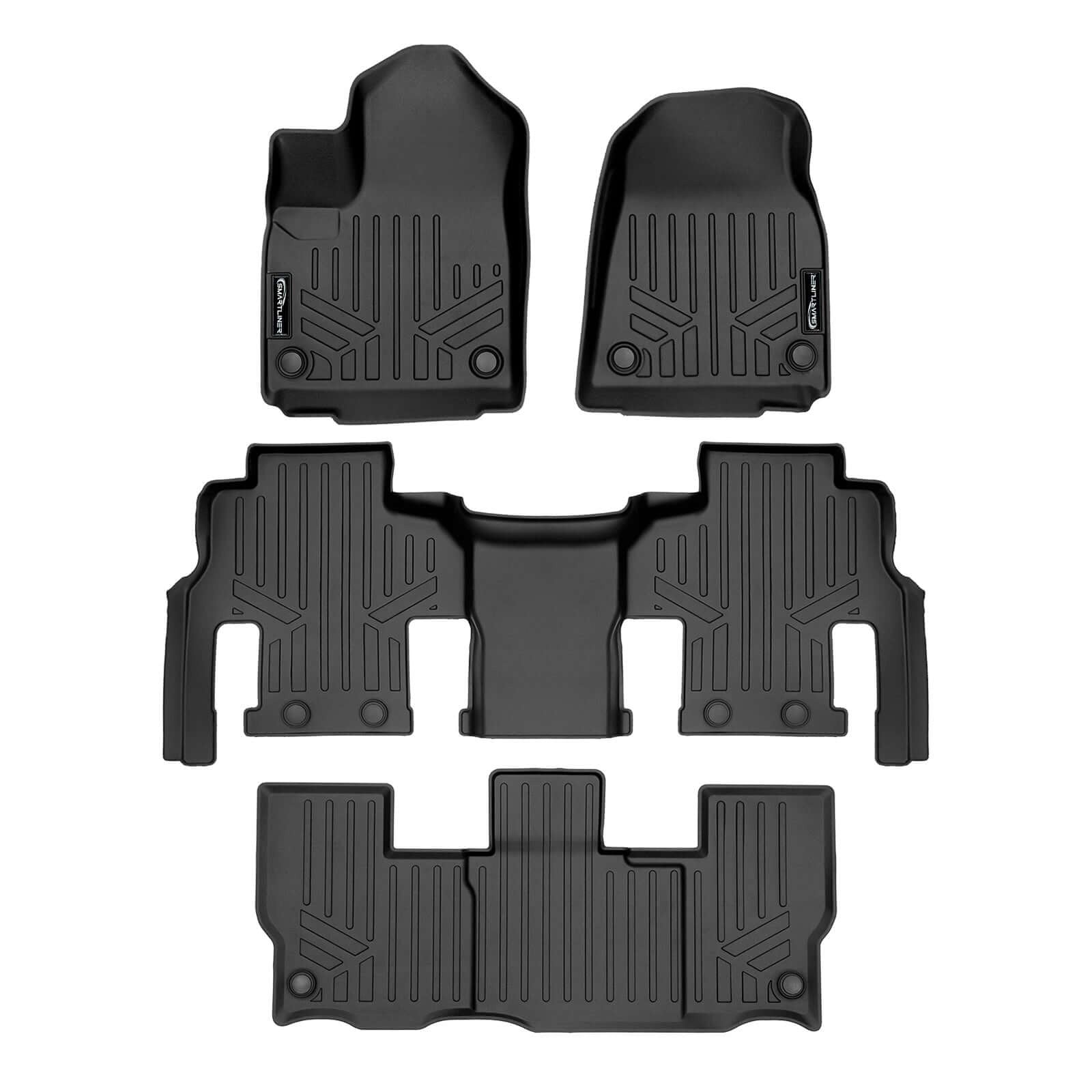SMARTLINER Floor Liners for 2023-2025 Jeep Wagoneer L (8 Passenger Model)
