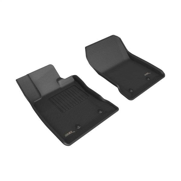 3D MAXpider Custom Fit Kagu Floor Mats (Black) - Full Set - 2022-2024 Subaru BRZ / Toyota GR86