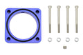 Torque Solution 19mm Throttle Body Spacer Blue - 2013-2021 Scion FR-S / Subaru BRZ / Toyota 86