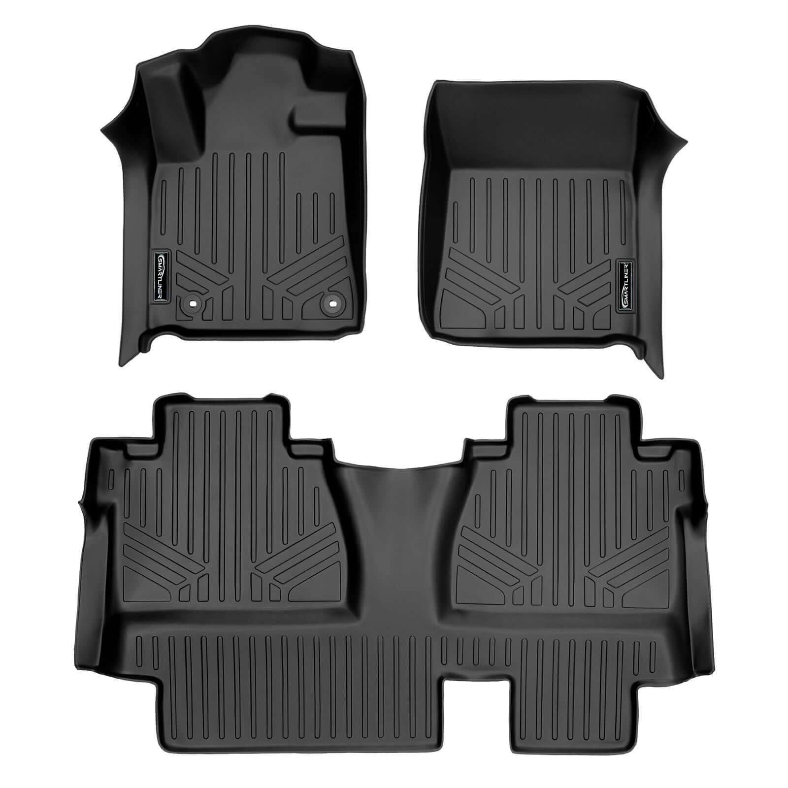 SMARTLINER Floor Liners for 2014-2021 Toyota Tundra Double Cab (with Coverage Under 2nd Row Seat)