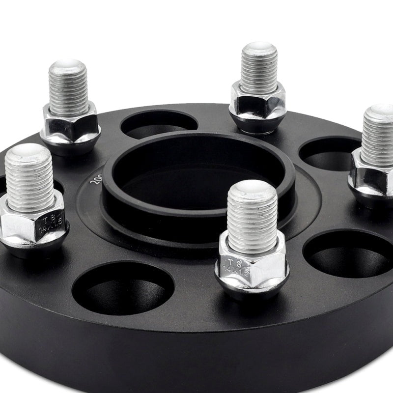 Mishimoto Wheel Spacers - 5x120 - 64.1 CB - M14 x1.5 - 50mm - Black - 2017-2026 Honda Civic Type R