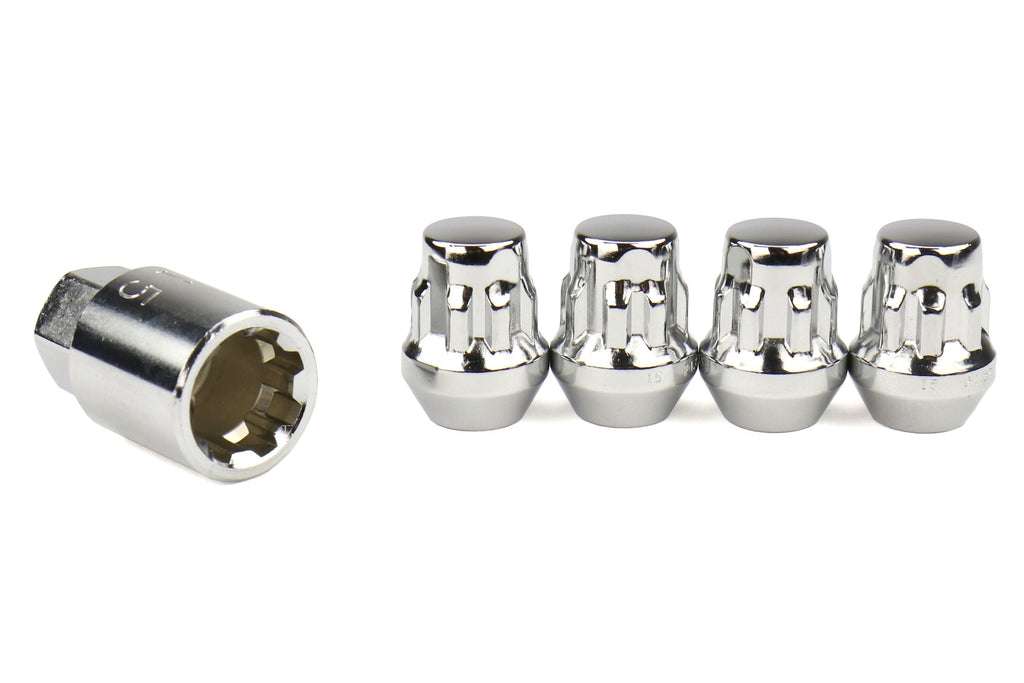 Project Kics Bull Lock Wheel Lock Set 19mm 12X1.25 Chrome - Universal