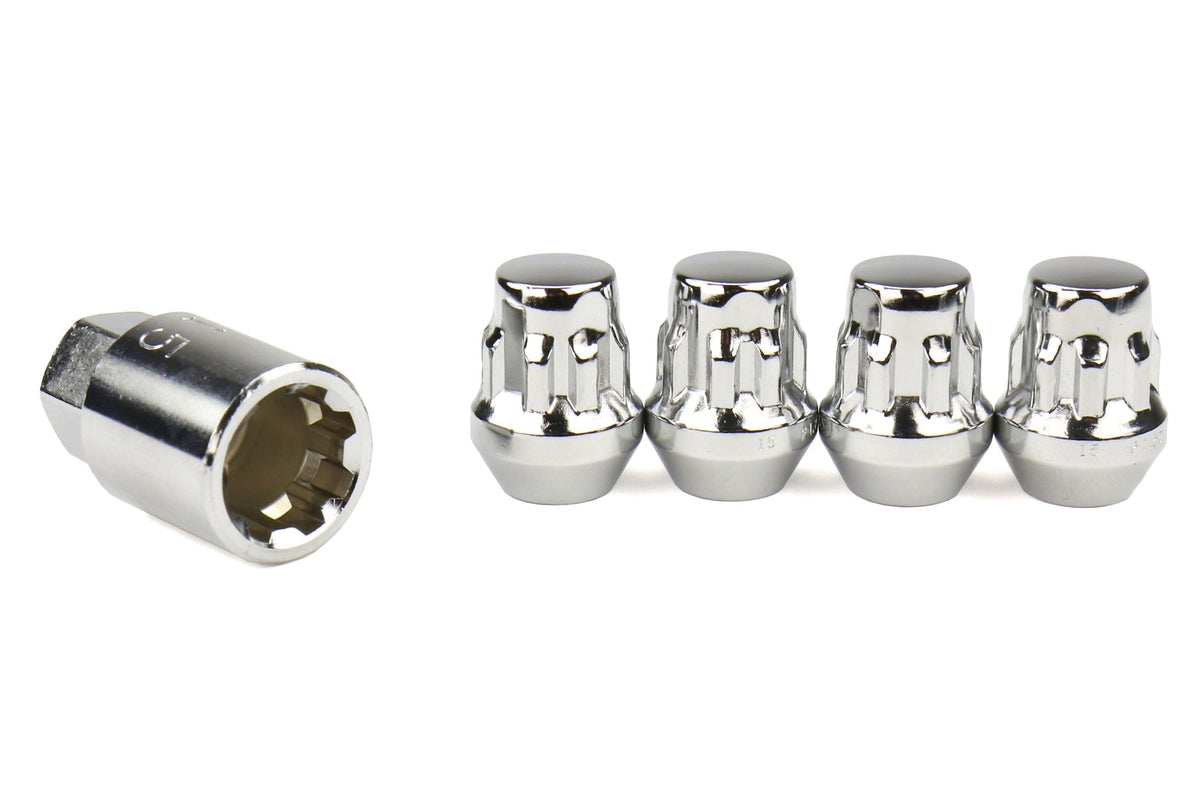 Project Kics Bull Lock Wheel Lock Set 19mm 12X1.25 Chrome - Universal