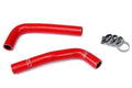 HPS Red Reinforced Silicone Radiator Hose Kit Yamaha 04-08 YFZ450