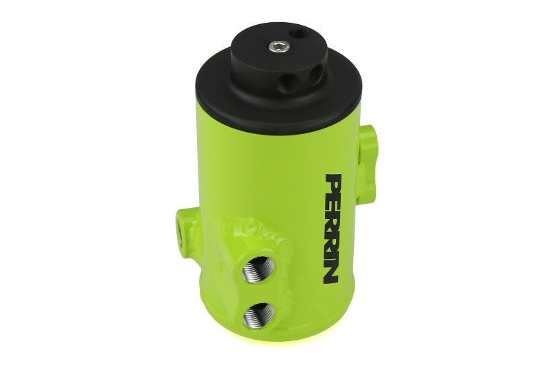 PERRIN Air Oil Separator (Neon Yellow) - 2008-2014 Subaru WRX / 2008-2021 STI