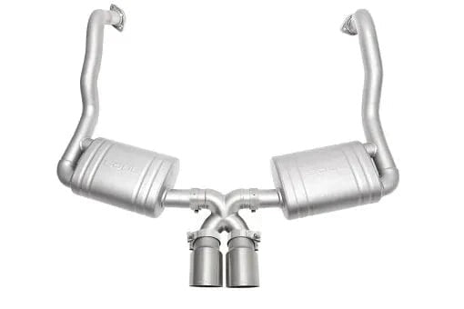 Porsche 981 Cayman / Boxster Performance Exhaust System Straight Cut Single Wall Tips