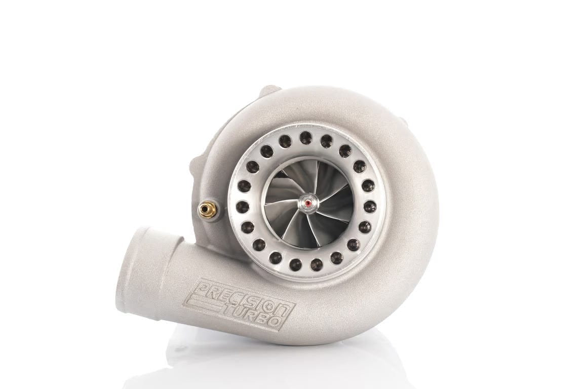Precision Turbo & Engine GEN2 PT6266 BB SP CC W/ T4 DIVIDED INLET/V-BAND DISCHARGE 1.15 A/R