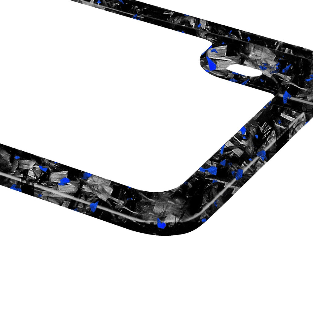 Flake Forged Carbon Fiber Motorcycle License Plate Frame