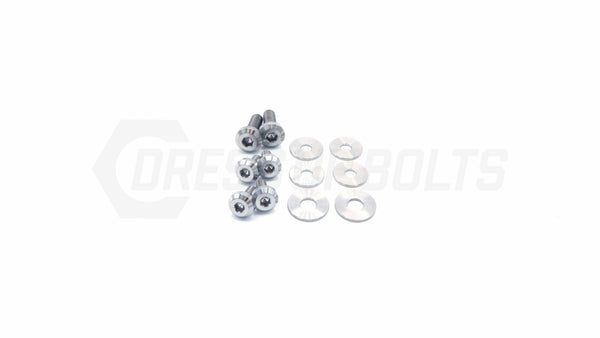 Dress Up Bolts Titanium Hardware Kit w/ Verus Engineering Turbo Heat Shield (Polished) - 2020-2024 Toyota Supra MKV
