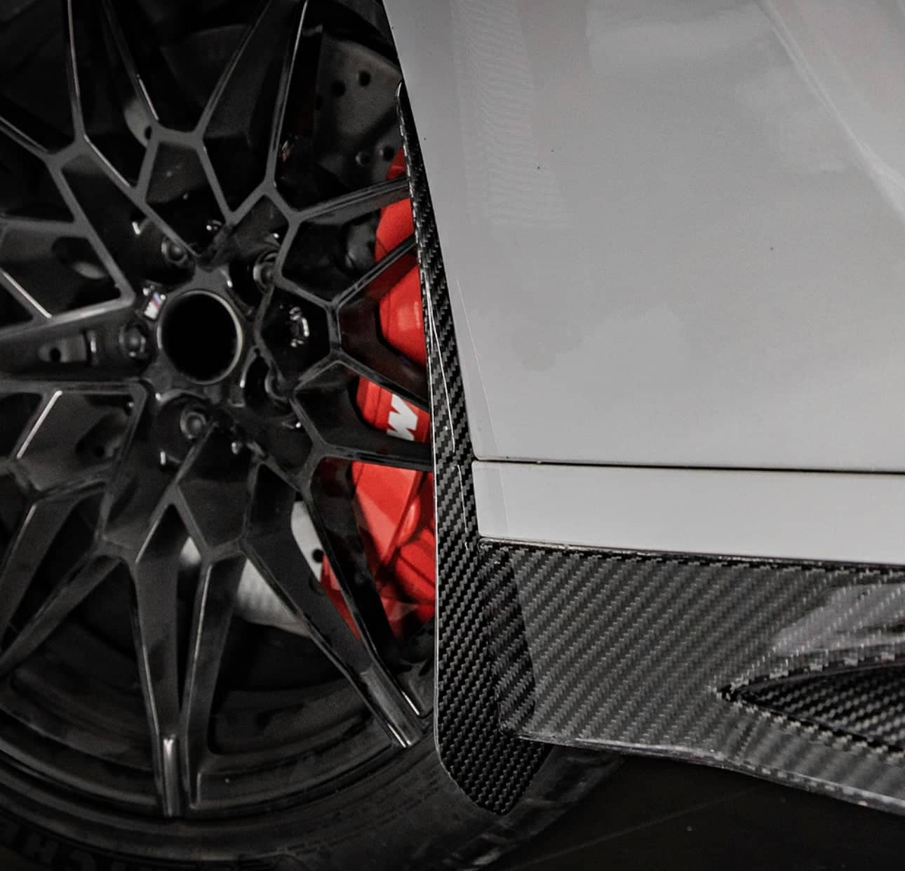 G8X SQ Dry Carbon Fiber Front Mud Flaps
