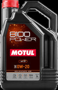 Motul 8100 Power 0W20 Synthetic Engine Oil (5 Liter Jug)