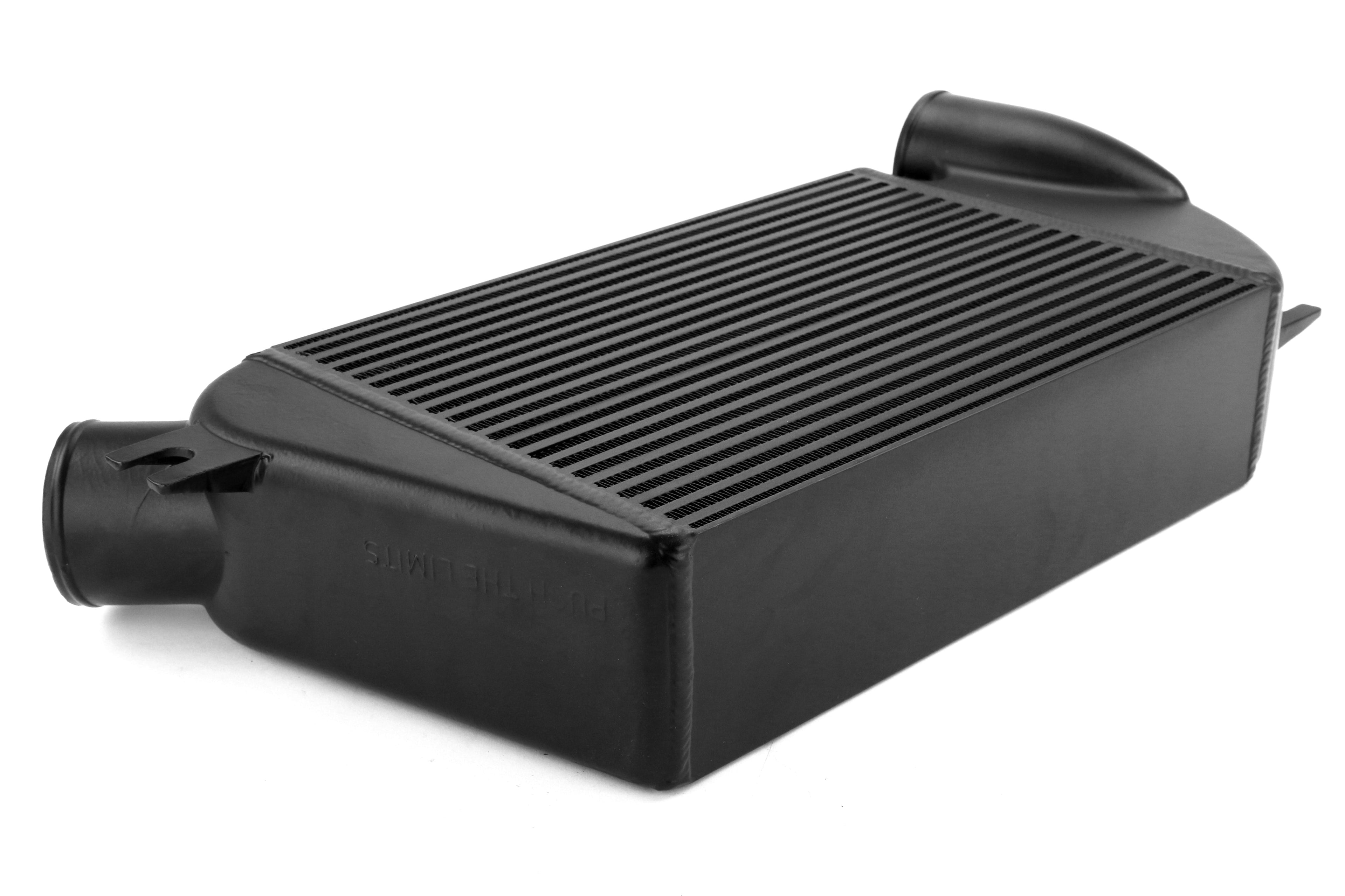Mishimoto Performance Top Mount Intercooler and Charge Pipe Kit - 2015+ WRX-Polished Pipe, Black Intercooler