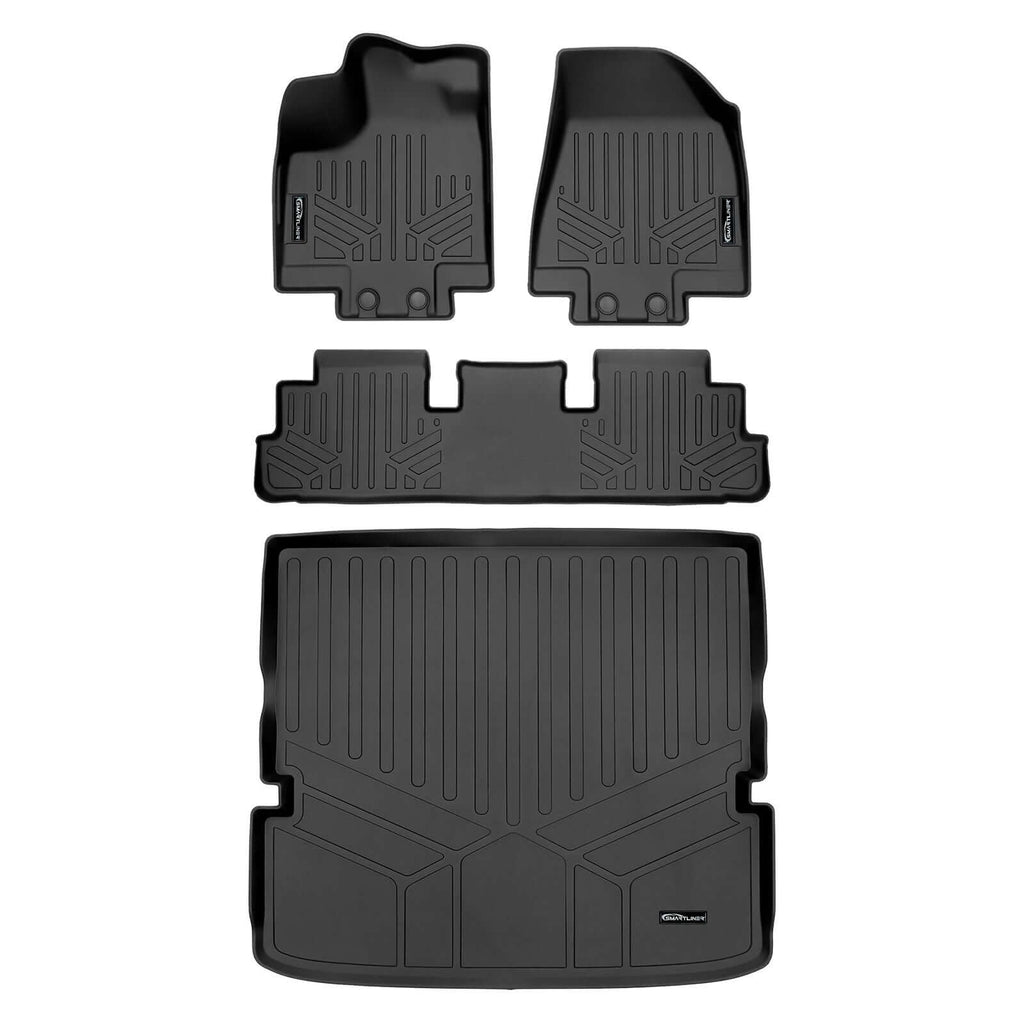 SMARTLINER Floor Liners for 2022-2026 Nissan Pathfinder (7 Passenger)