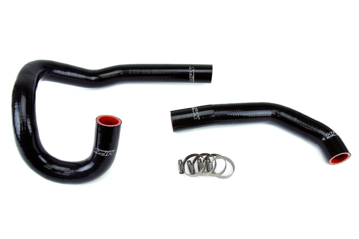 HPS Silicone Radiator Coolant Hose Kit Toyota 1986-1992 Supra MK3 Turbo & NA with 7MGE / 7MGTE, Black, 57-1205-BLK